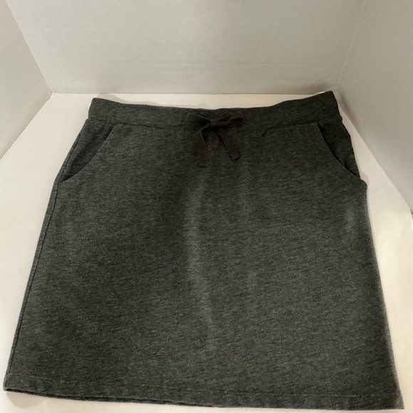 Sonoma Gray Mini A-line High Low Skirt - Picture 1 of 4